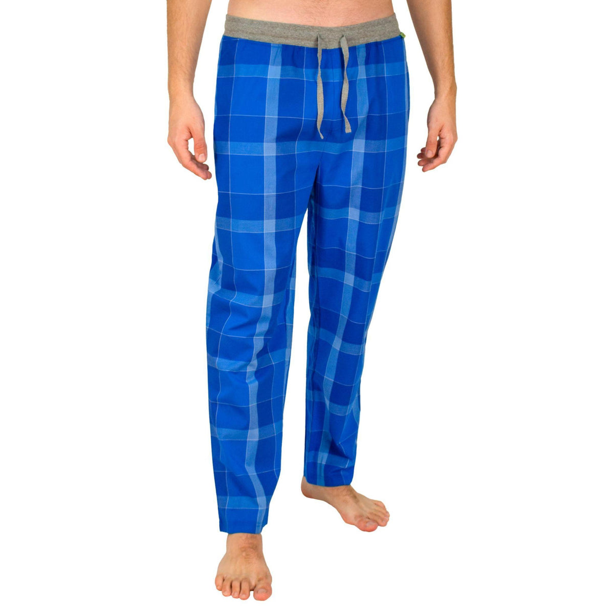 Classy Premium Schlafanzug Hose - lang (nur Hose) - blau kariert